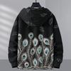 Sudadera con Capucha para Hombre de Tallas Grandes con Estampado Animal, Cardigan Suéter Casual para Personas con sobrepeso 4XL-11XL