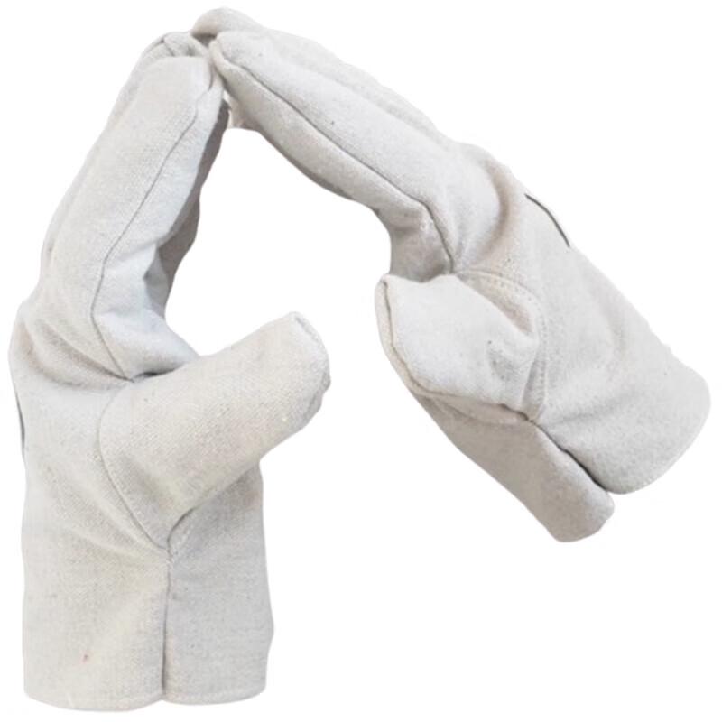 Laogong HC-38 White Canvas Fleece-Lined Work Gloves