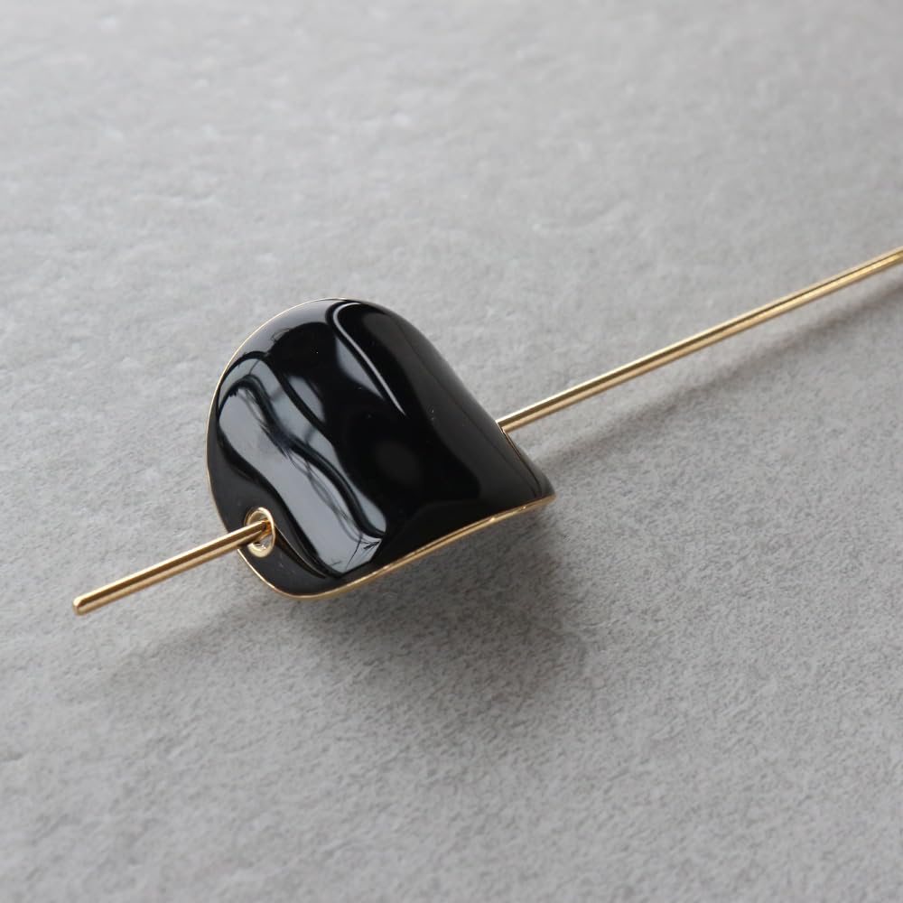 JewelVOX Majeste Kanzashi Hair Accessory for Simple and Stylish for Perfect for Kimono and Adults Women, Updos, (Khaki)