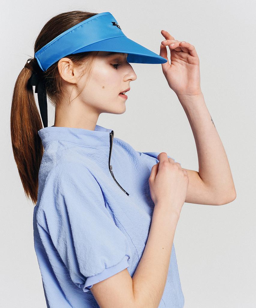 LESONNET Ribbon Sun Visor Blue