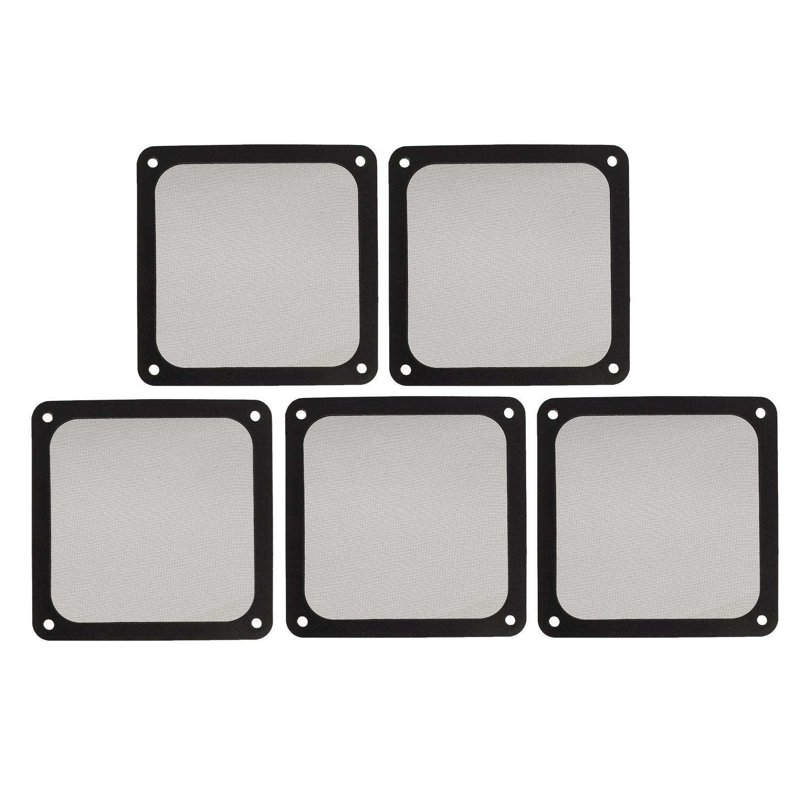 

PC Fan Dust Filter Mesh Magnetic Frame Nylon Chassis Fan Dust Mesh Cover for Computer Case Power Supply Unit 140mm 5pcs чёрный