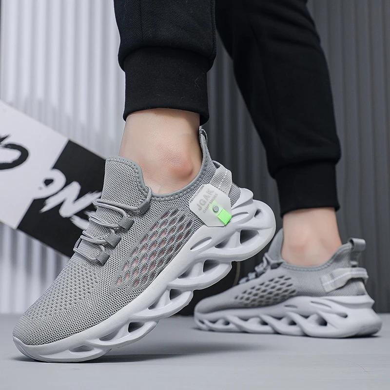 Fashion Summer Mesh Hollow Sports Shoes Mesh Design, with Shock-absorbing and Anti Slip Sole, Ultra Light and Stable Walking Shoes