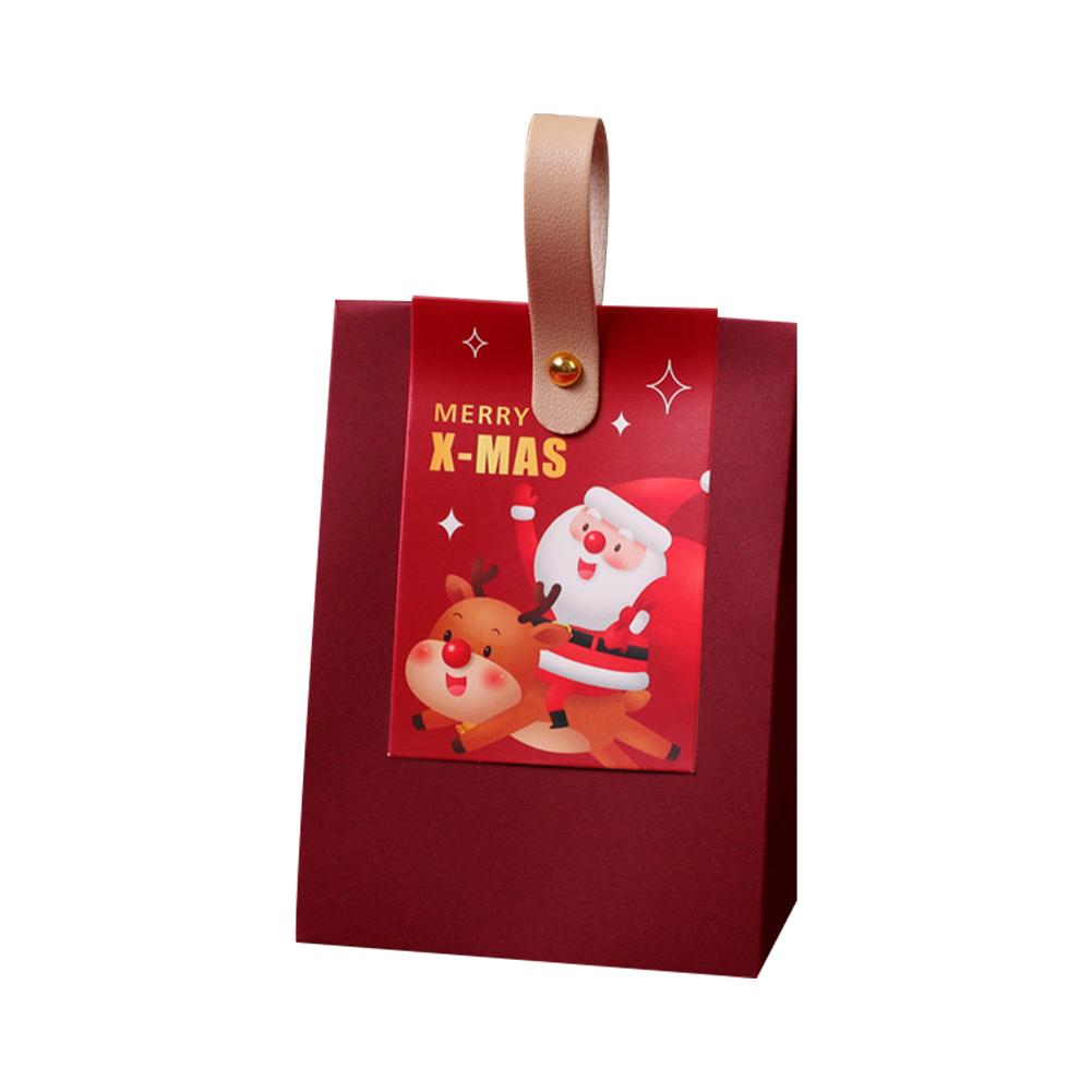 1pc Christmas Gift Boxe Santa Claus Candy Dragee Box Gift Packaging New 2024 Year Packaging Box V9S6