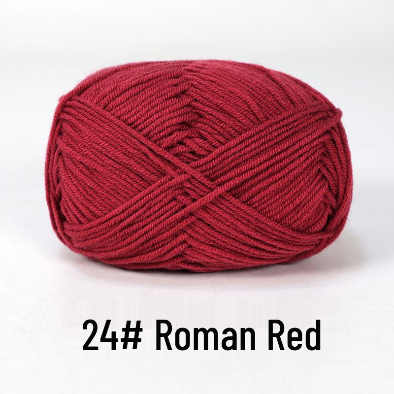 Baby 4-lagiges Milchbaumwollgarn zum Stricken von DIY-Schals oder Decken