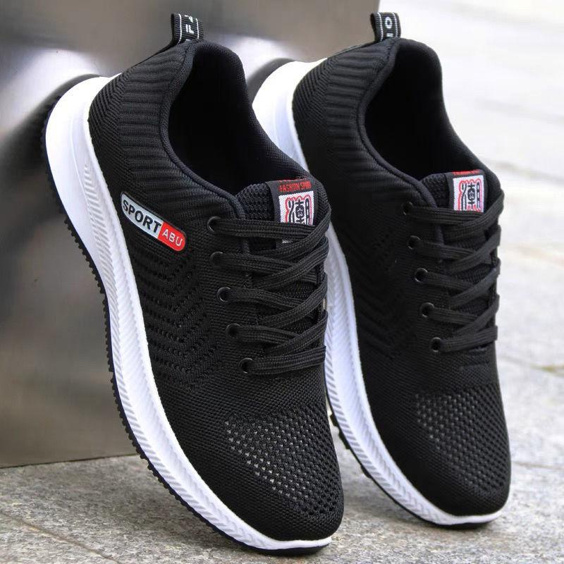 Men's Fly-woven Casual Shoes Men's Soft-soled Comfortable Running Student Shoes Mesh Breathable Shoes