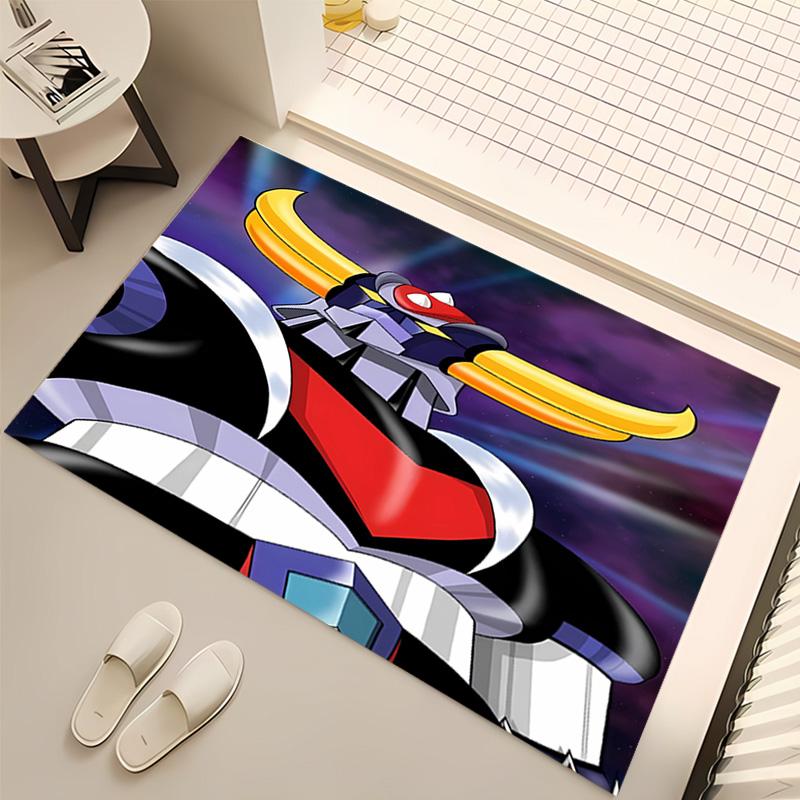 1pc UFO Robo Grendizer Print Area Rug - Soft, Washable Non-Slip Indoor Mat, Living Room, Home Office Decorative Rug,Office Decorative