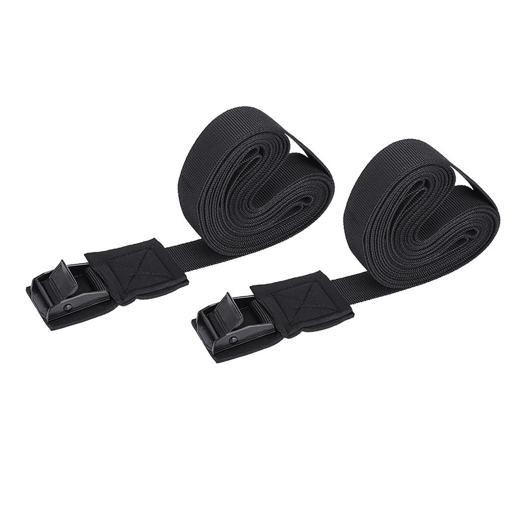 2pcs set Outdoor Lashing Tie Surfboard Kayak Roof Rack Cam Buckle Lock Tie Down Strap Top Rack