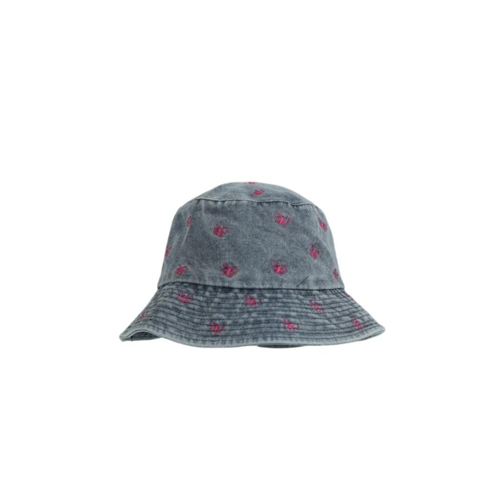 

New Sun Protection Butterfly Embroidered Cowboy Hat Retro All-match Fisherman s Hat Windproof Big Brim Sun Hat Summer сірий