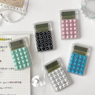 Student Calculator LCD Display Large Screen Silicone Buttons Battery Powered 8-digit Handheld Study Electronic Calculator School Supplies