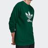 Adidas Originals Trefoil Crew Sweatshirt Herren Tops Grün GJ8296