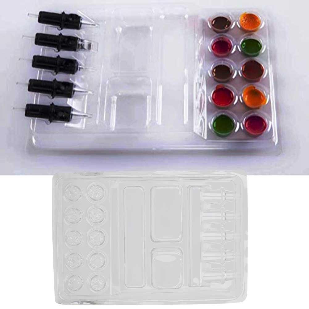 25pcs Disposable Tattoo Ink Pigment Tray Stand Tattoo Needle Head Holder Container