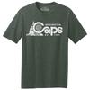 Washington Caps 1969 ABA Logo Basketball TRI-BLEND Tee ShirtGreen Heather Unisex T-Shirt