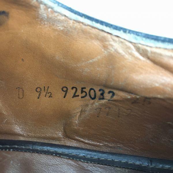 FLORSHEIM Imperial Kenmoor Long Wingtip Black Size 9.5D / 27.0-27.5cm Vintage(USED)