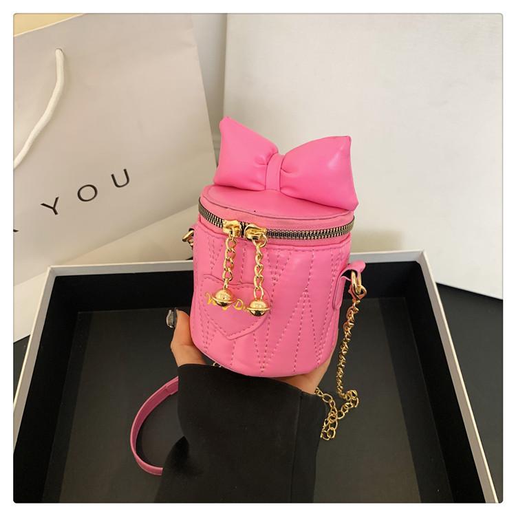 

Корейская версия нишевый дизайн модная маленькая сумка женская 2025 новая сумка-цепочка с ромбами Xiaoxiangfeng мини-сумка-ведро красный