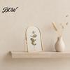 Personalized Memory Frame Glass Press for Dried Flowers, Octagonal Metal Shadow Box with Handprint Clear Glass, Wall Hanging Plant Display Frame, DIY