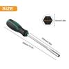 1pc Screwdriver Socket Wrench Hex Screwdriver Hexagonal Nut Key Extend Driver 5-14mm Metal Hand Tool Parts Length 150mm