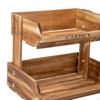 Elegant Wooden Fruit Organizer with Levels