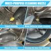 High Pressure Washer Nozzle Kit Quick Connect System Cleaning Nozzle AC Cleaning Stainless Steel Extension Wand with Multi Spray Modes