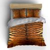 Set Biancheria da Letto Tigrato Set Copripiumino Copripiumino Federe Decorazione Casa (1 * Copripiumino 2 * Federe, senza piumino)