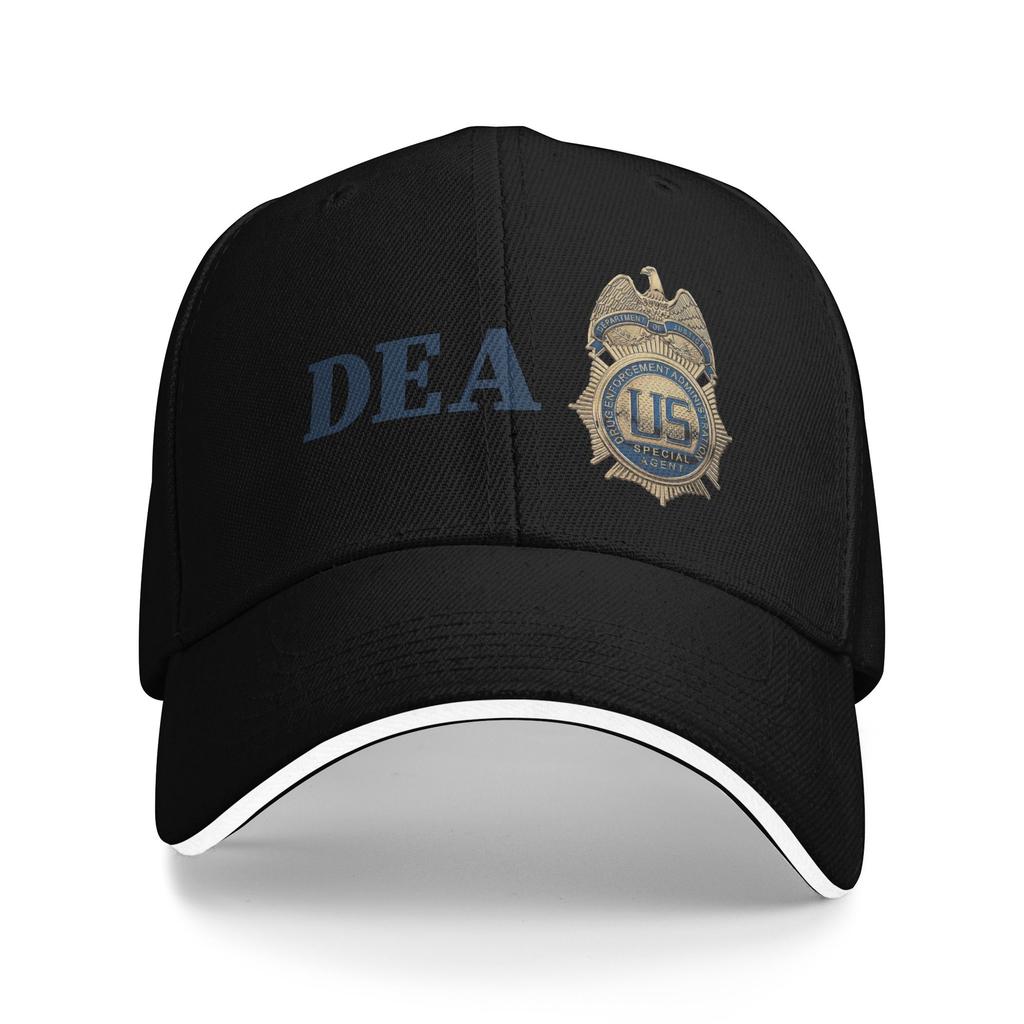DEA Logo US Federal Interdiction Agency Baseball Caps Hip Hop Sandwich Hat Unisex Style Adjustable Headwear Fishing