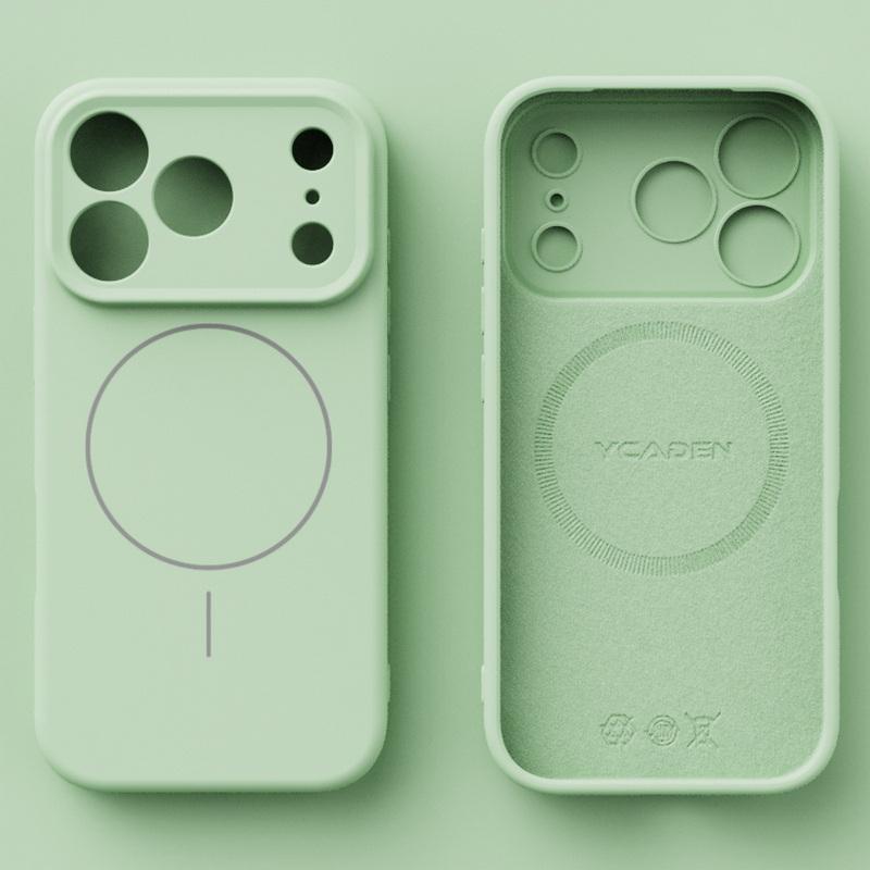 For iPhone 17 Pro Max Case Magnetic For Magsafe Liquid Silicone Soft Cover Coque For iPhone 16 15 14 13 Pro Max 17E 16E
