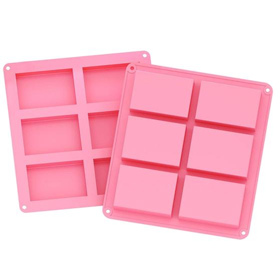 6-fach-Form für Schokolade, Silikon, antihaftbeschichtet, für Kuchen, DIY, Dessert, Backformen, Backwerkzeug