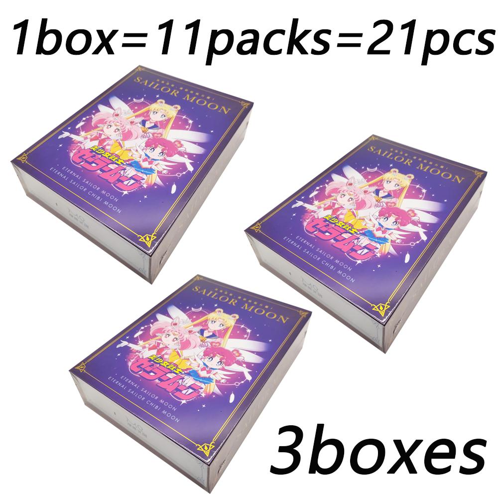 Japanese Anime Sailor Moon Collection Cards Wonderful Magical Girls Fashion Trend Creative Peripheral Cards Festival Gifts Toys