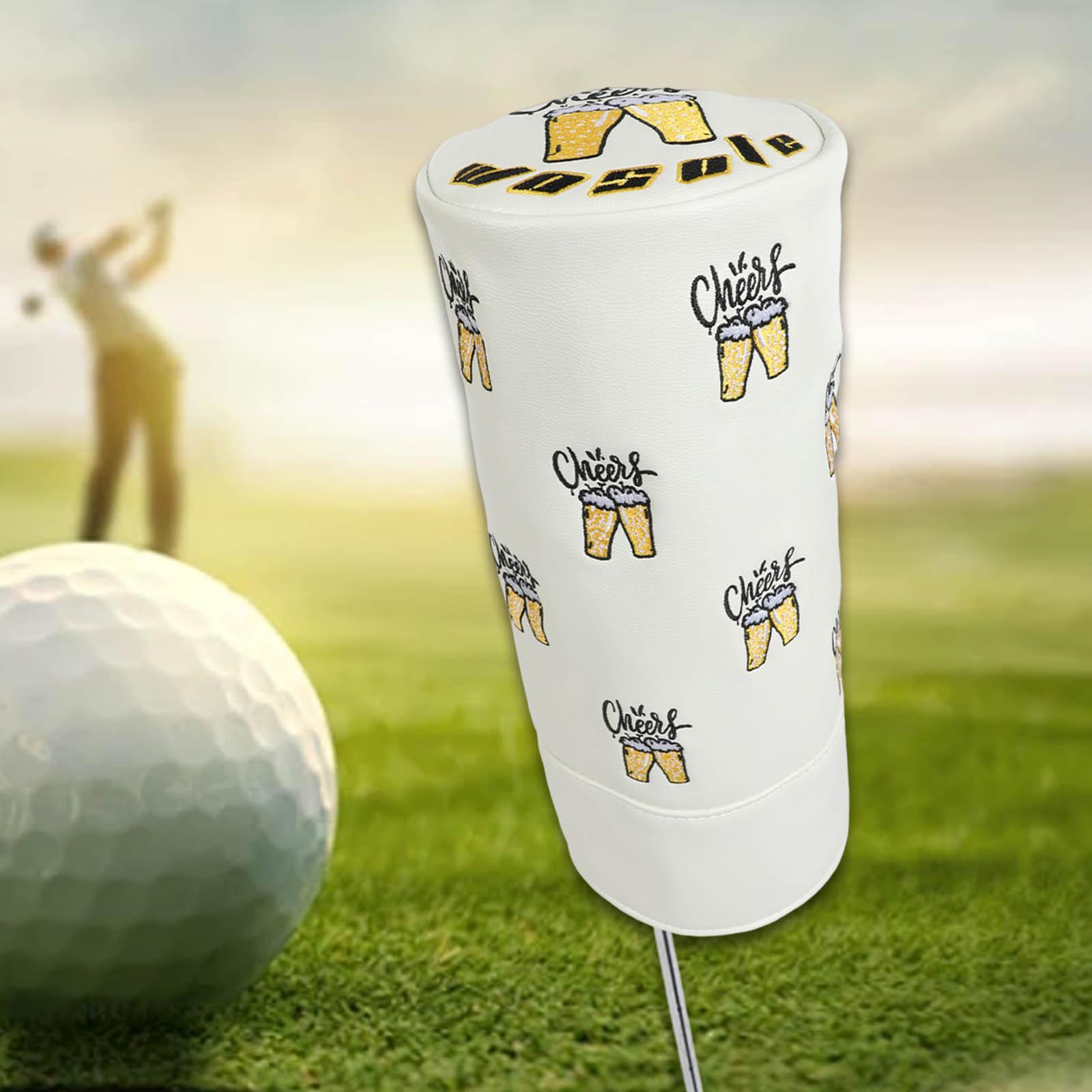 Golf Club Headcover PU Stylish Wear Resistant Supplies Accessories Protector