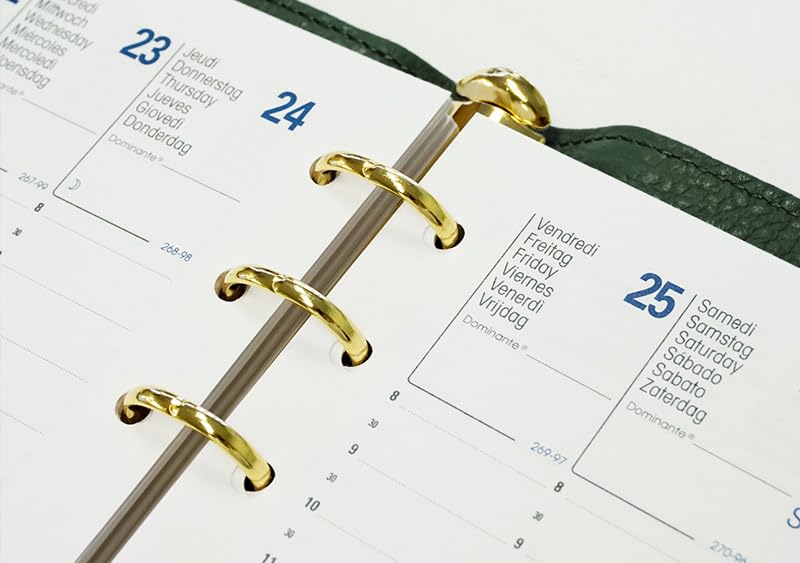 Quo Vadis Genuine Leather System Organizer Cover 6 Zip Timer 14 French Classic Navy QUOVADIS Timer14 qv937lzfcnv [Mini Size/L Cover]