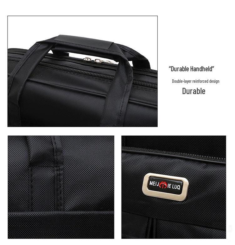 Men's 20" Oversized Waterproof Oxford Messenger Bag - Durable Business & Travel Briefcase