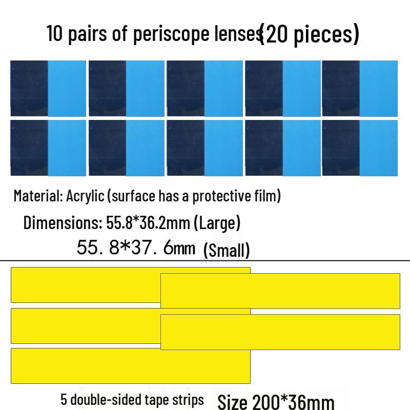 Large Retractable Paper Periscope Kit for Creative Student Science Experiments