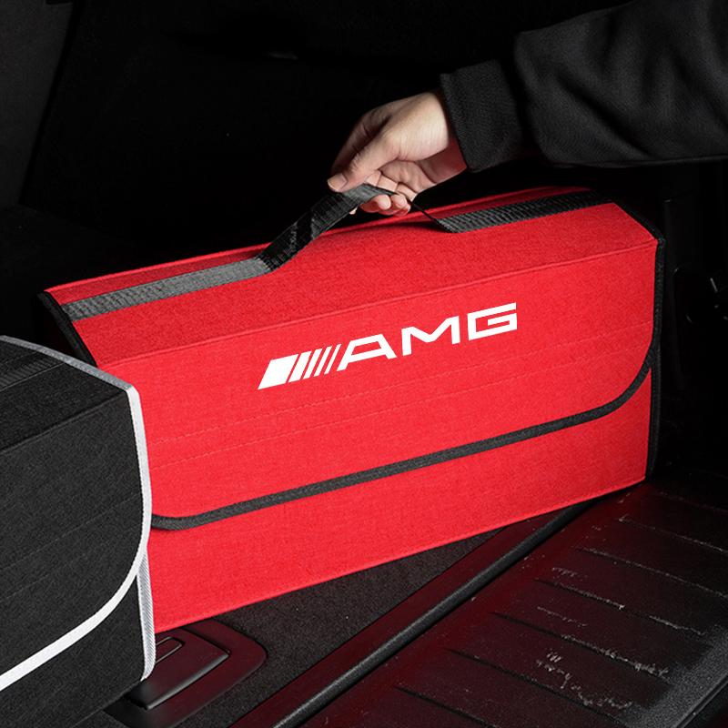 AABCT1 Car Storage Box Trunk Organizer Interior Accessories For Mercedes Benz AMG W203 W205 W206 W211 W220 W212 W201 W210 W108 W168 GLC