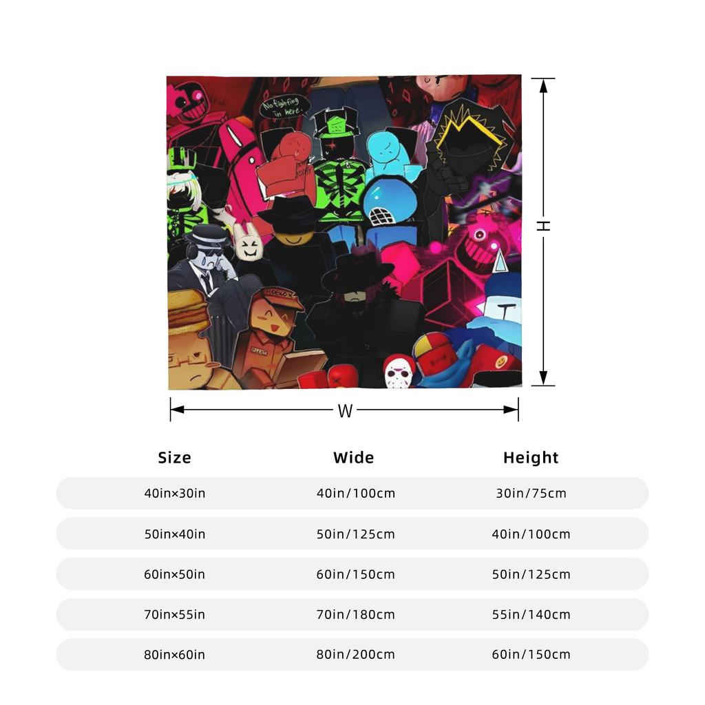 Forsaken Game Blankets Flannel Funny Breathable Throw Blanket for Coverlet All Season