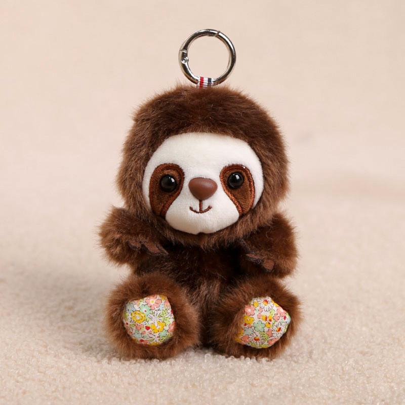 Animal Plush Keychain With Short Pile Fabric For Kids And Adults