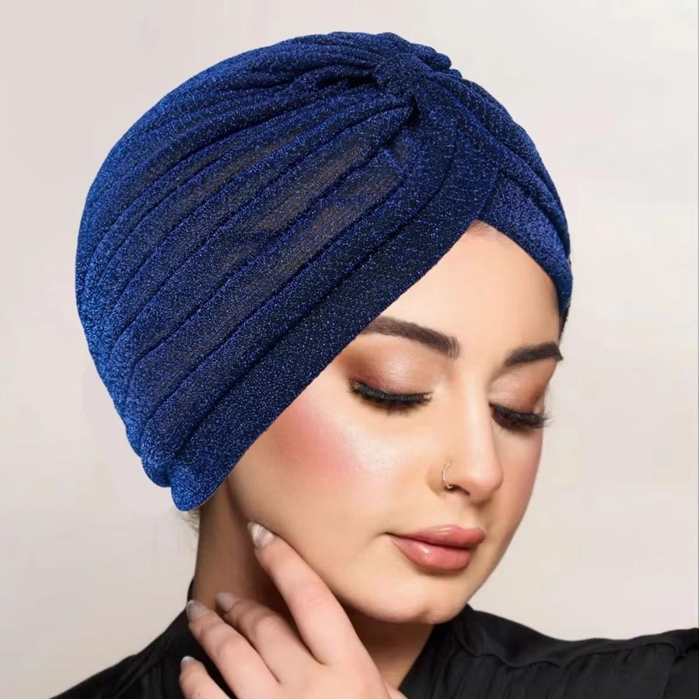 Elastic Twist Knot Turban Hat Wrap Style Cancer Chemo Hat New Islamic Headband  Women Headwear