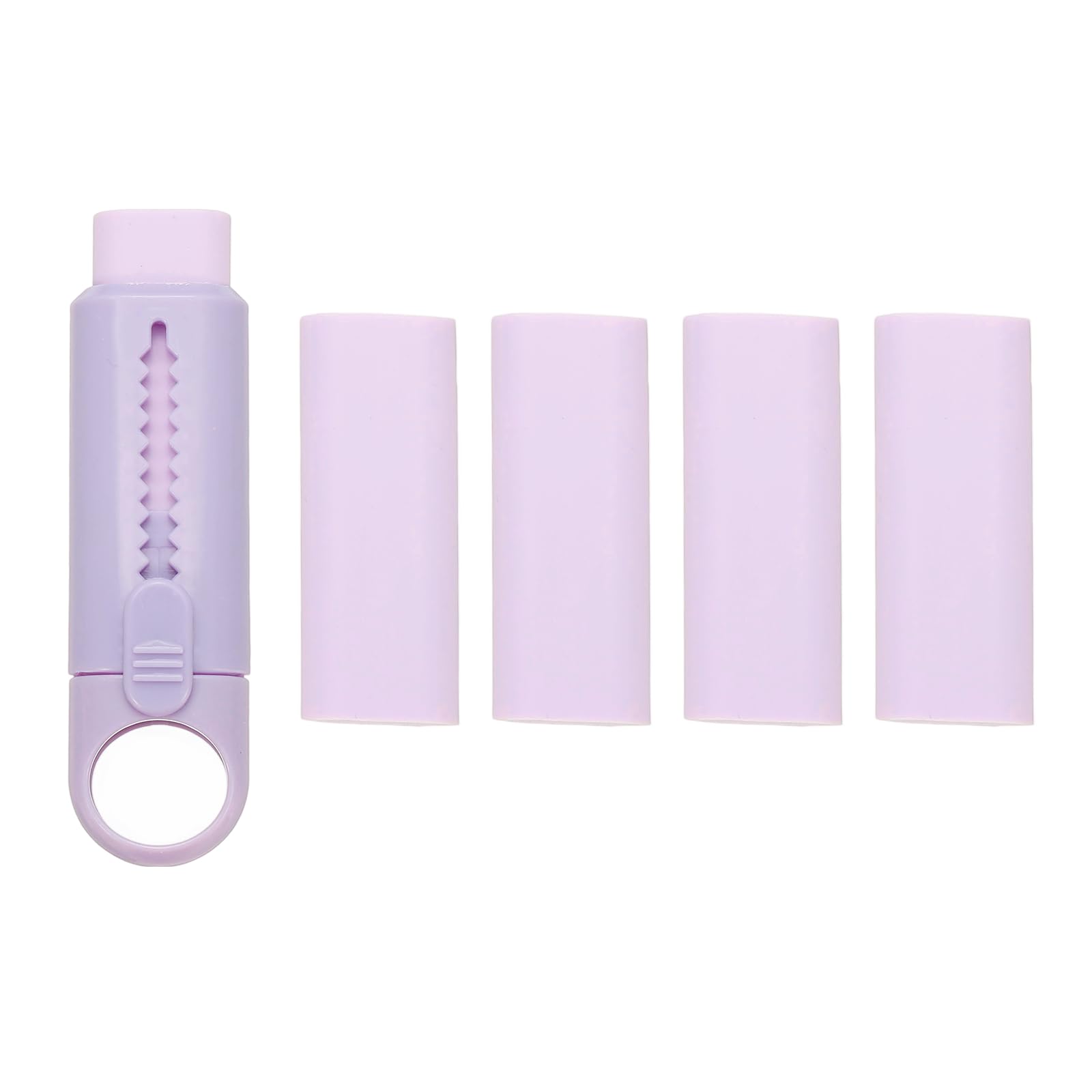 

PATIKIL Retractable Cute Pencil with Plastic for Sketching and for Artists and Purple TPE 4-Pack Erasers, Slide-Type Eraser, Push-Pull Eraser, Soft, фиолетовый