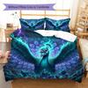Peacock Pattern Bedding Quilt Set Quilt Cover Pillowcase Home Decoration Birthday Gift (1 * Duvet Cover + 2 * Pillowcase, Without Core)
