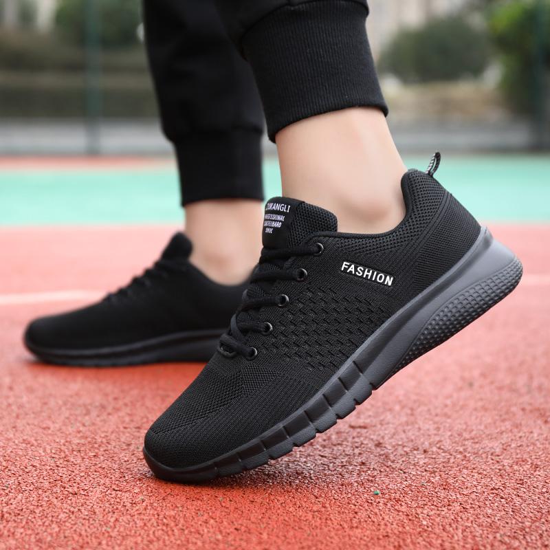 Pánské tenisky Letní venkovní tenisové Pohodlné běžecké boty Prodyšné šněrovací Ležérní vycházkové běžecké boty Velká velikost 38-45