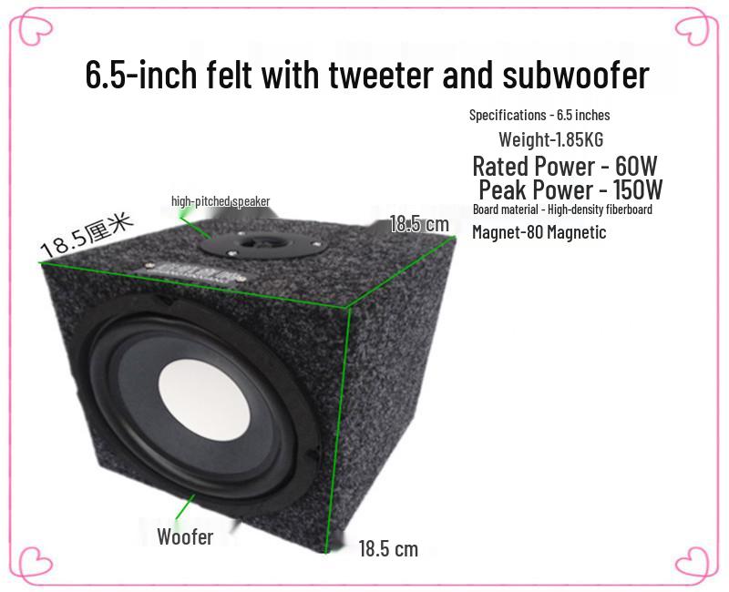6.5, 8, 10 Inch Passive Subwoofer for Car and Home Audio