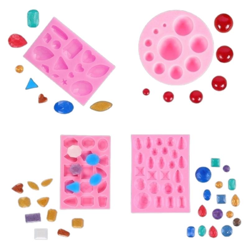 Geometric Gem- Green Bean Cake Chocolate Cake Fondant Mold Diy Baking Manual Mold Food Grade Silicone Fondant Mould