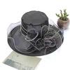 Ladies Sun Hat Mesh Top Hat Eugen Yarn Summer Sun Hat Vintage Outdoor Gauze Beach French