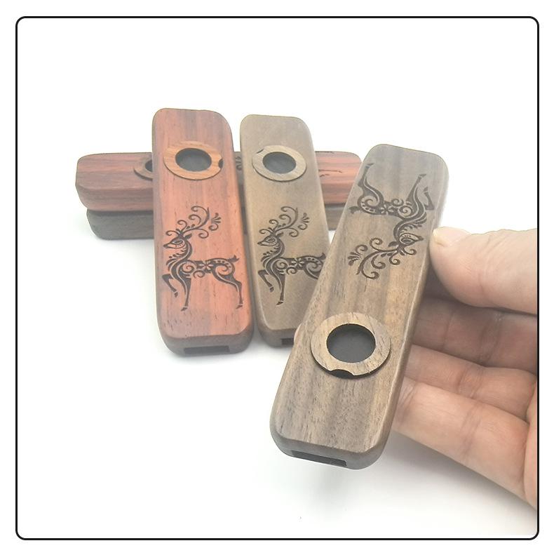 Profesionální výkonná kazoo flétna z masivního dřeva - Nevyžaduje učení