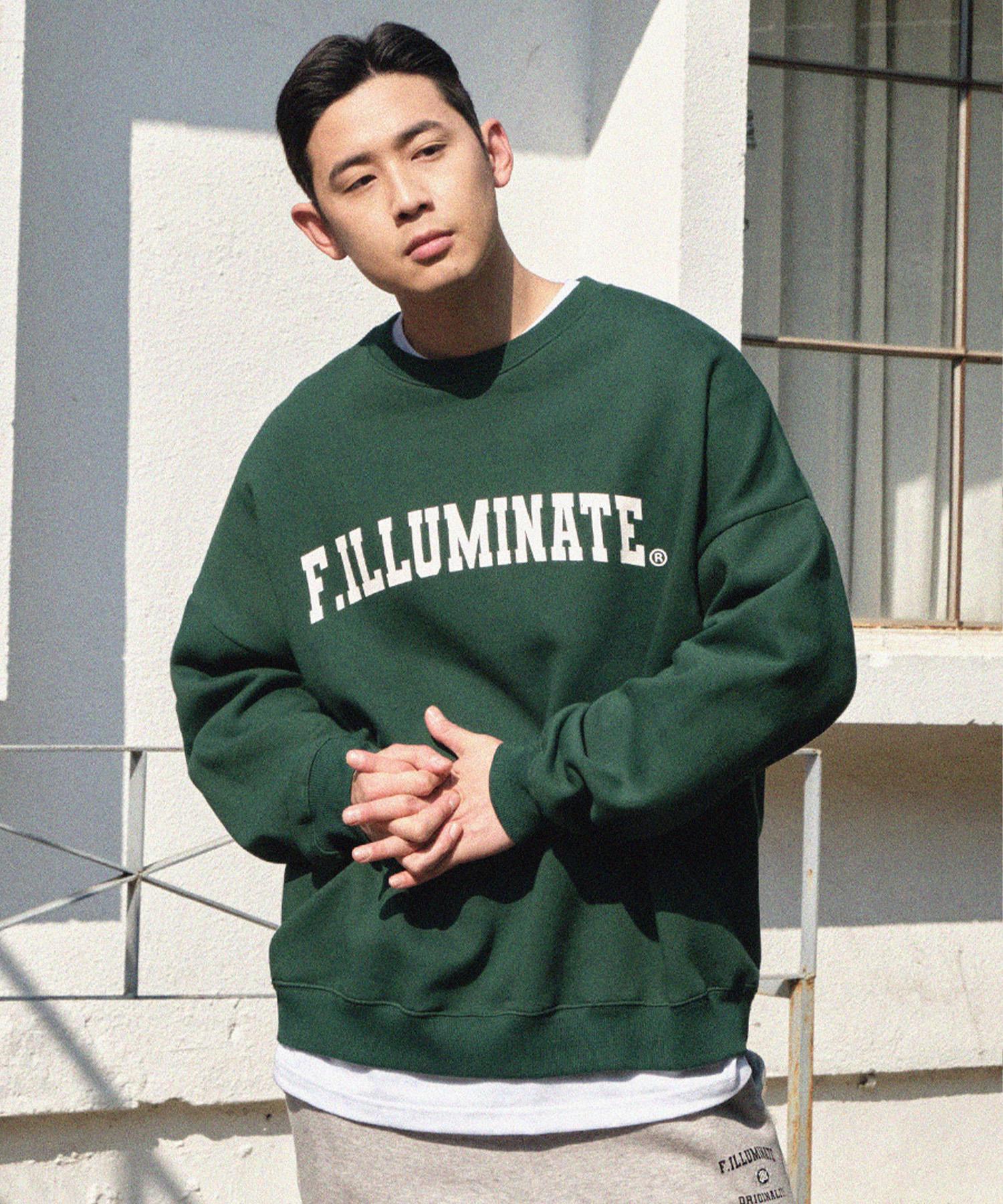 Свитшот Illuminate [Fw] с большим арочным логотипом - Зеленый Green/(Fleece-Lined)S