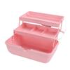 Hair Accessories Storage Box with Transparent Lid Layered Compartments Folding Craft Organizers for Girls Headbands