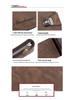 Men's Retro Chain Wallet with Lock Buckle, Multiple Card Slots, Coin Pocket, and Loose-Leaf Design
