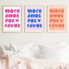 LARKINROAD 3 Aesthetic Posters Colorful, Trendy (12x16 Unframed) More Amor Por Favor Wall Art, Girl Room Decor, Girly Wa