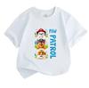 Kids Boys Girls 100% Cotton Crew Neck Short Sleeve T-Shirt, Cute Cartoon Puppy Print Casual Lightweight Soft Summer Daily Wear Tee for Children