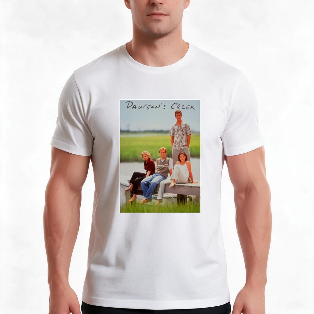 Vintage Tv Show Dawsons Creek Tshirt Summer Casual Cotton Tee Oversized Streetwear Tops Vintage Graphic Print 100 Cotton