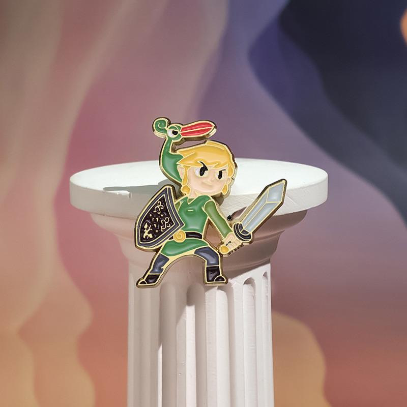 Colorful Warrior Character Design Metal Pin Badge Perfect For Anime And Lovers Cartoon