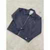 Mens Retro Washed Denim Set Long Sleeve Zip-Up Jacket Straight Leg Jeans Casual Outfit